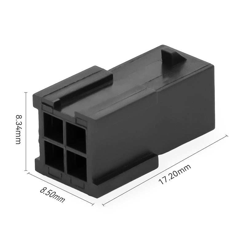 JRready JRN009 4 Pin 4 Circuits Molex 3.0 Pitch Micro-Fit Connector Kit Male Female Receptacle Housing Plug Wire Connector 20-24AWG Terminals Pin Sockets(20 Sets)