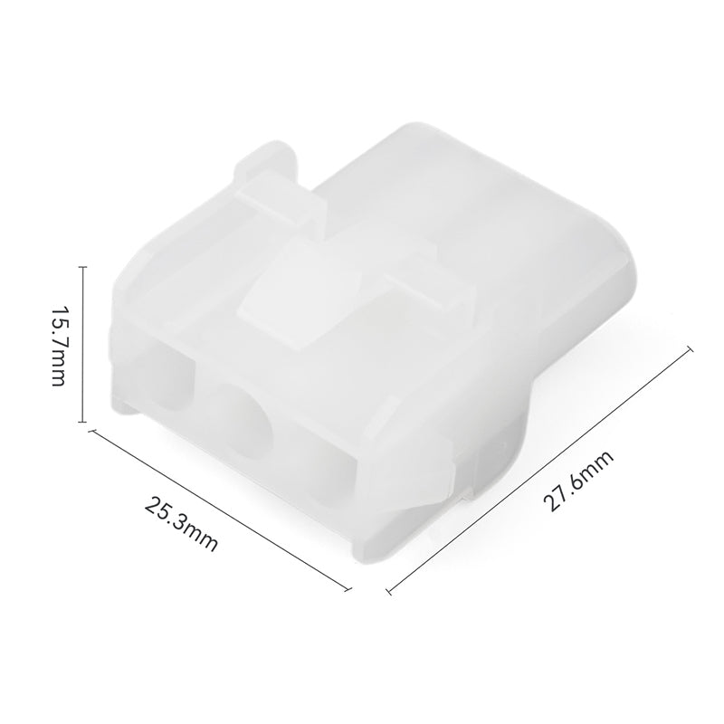 JRready MOLEX Connector JRN001 3 Pin (20Matched Sets), 2.13mm Diameter Sockets 14-20 AWG, Compatible with Molex MLX Power Connector, 6.35mm Pitch, Free Hanging(20 sets)