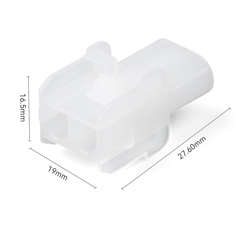 JRready MOLEX Connector JRN001 2 Pin Connector (20 Matched Sets), 2.13mm Diameter Sockets 14-20 AWG, Compatible with Molex MLX Power Connector, 6.35mm Pitch, Free Hanging (20 sets)