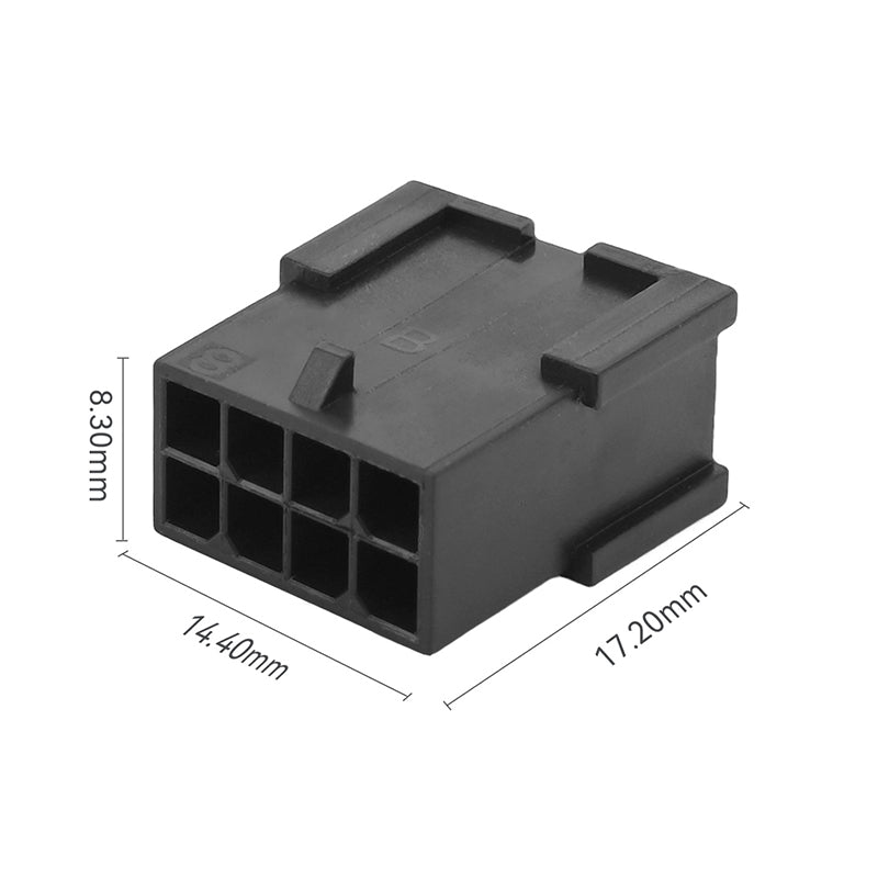 JRready JRN009 8 Pin 8 Circuits Molex 3.0 Pitch Micro-Fit Connector Kit Male Female Receptacle Housing Plug Wire Connector 20-24AWG Terminals Pin Sockets(20 Sets)