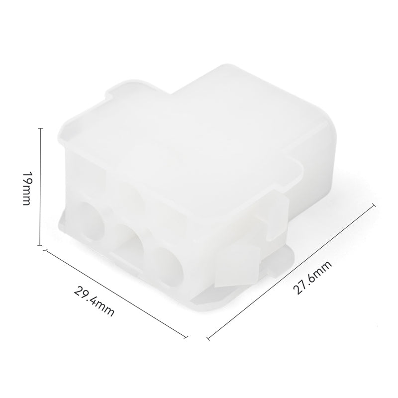 JRready MOLEX Connector JRN001 6 Pin (20Matched Sets), 2.13mm Diameter Sockets 14-20 AWG, Compatible with Molex MLX Power Connector, 6.35mm Pitch, Free Hanging(20 sets)