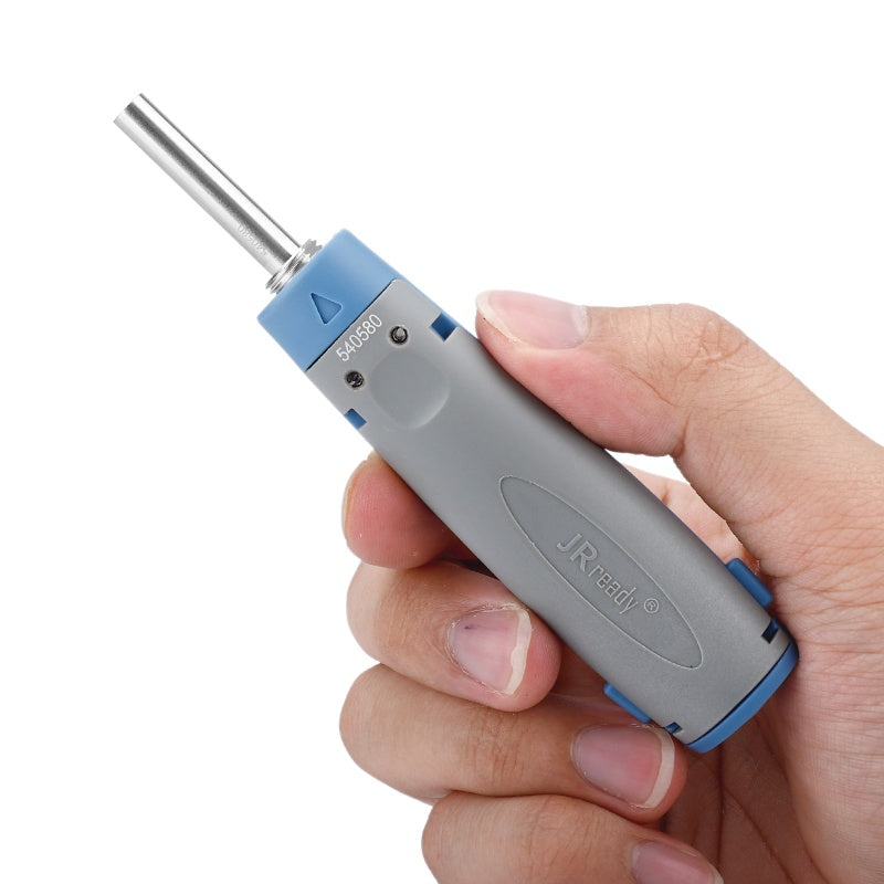 JRready JRconDRK-T540580 round tube extraction tool for 4mm socket contacts, used for terminal removal in electronic repairs.