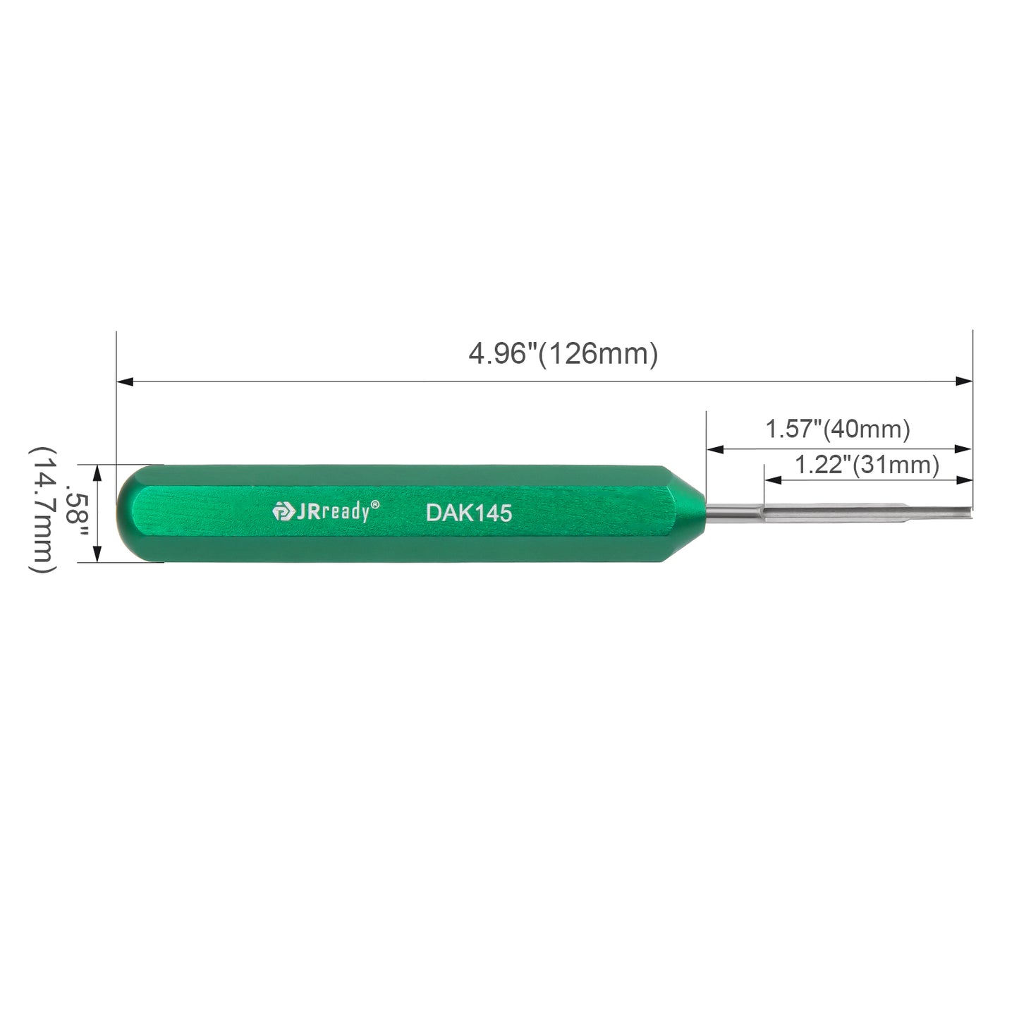 JRready DAK145 Insertion Tool for MIL-DTL-24308 D-Sub Connectors, designed for Defense Wiring Assembly & Military Equipment Maintenance