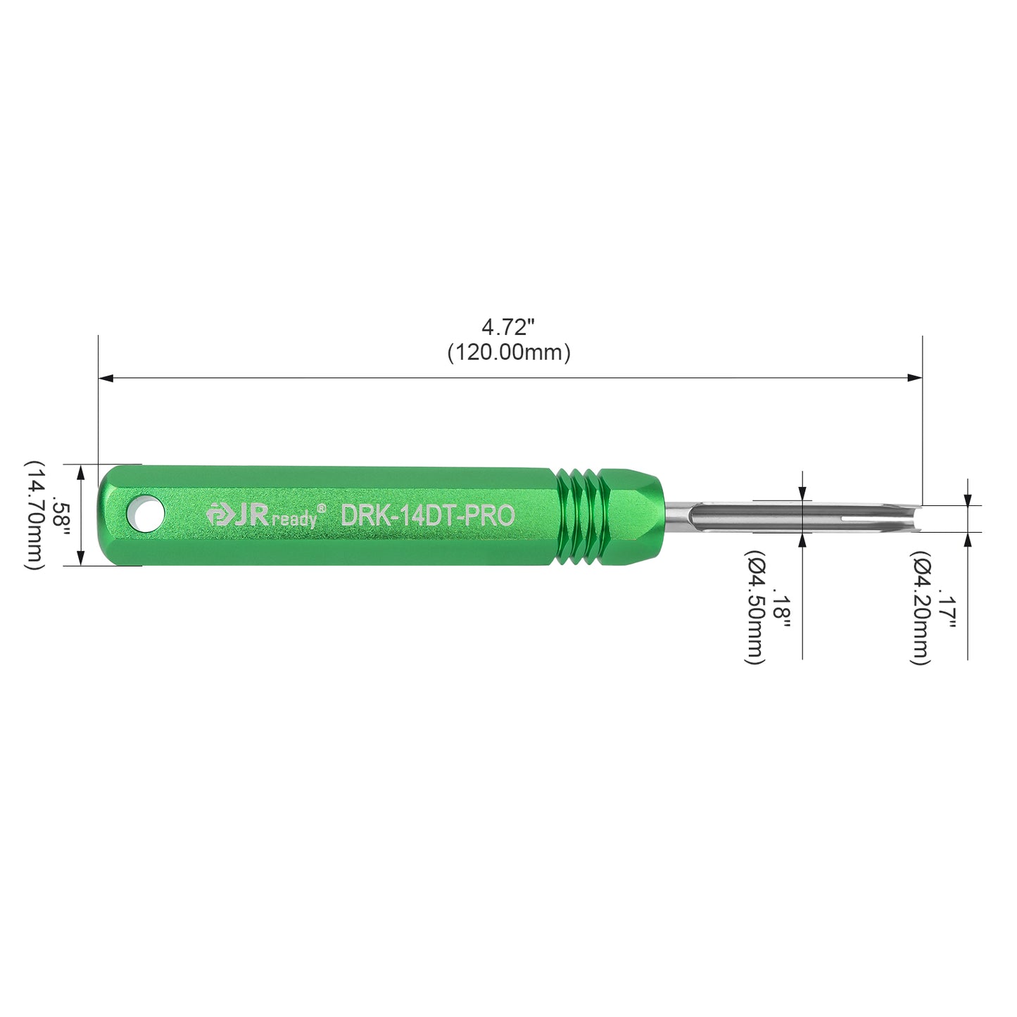 JRready DRK-14DT-PRO Extraction Tool for 16# Solid Contact 14-16AWG Wire Pin Removal Tool