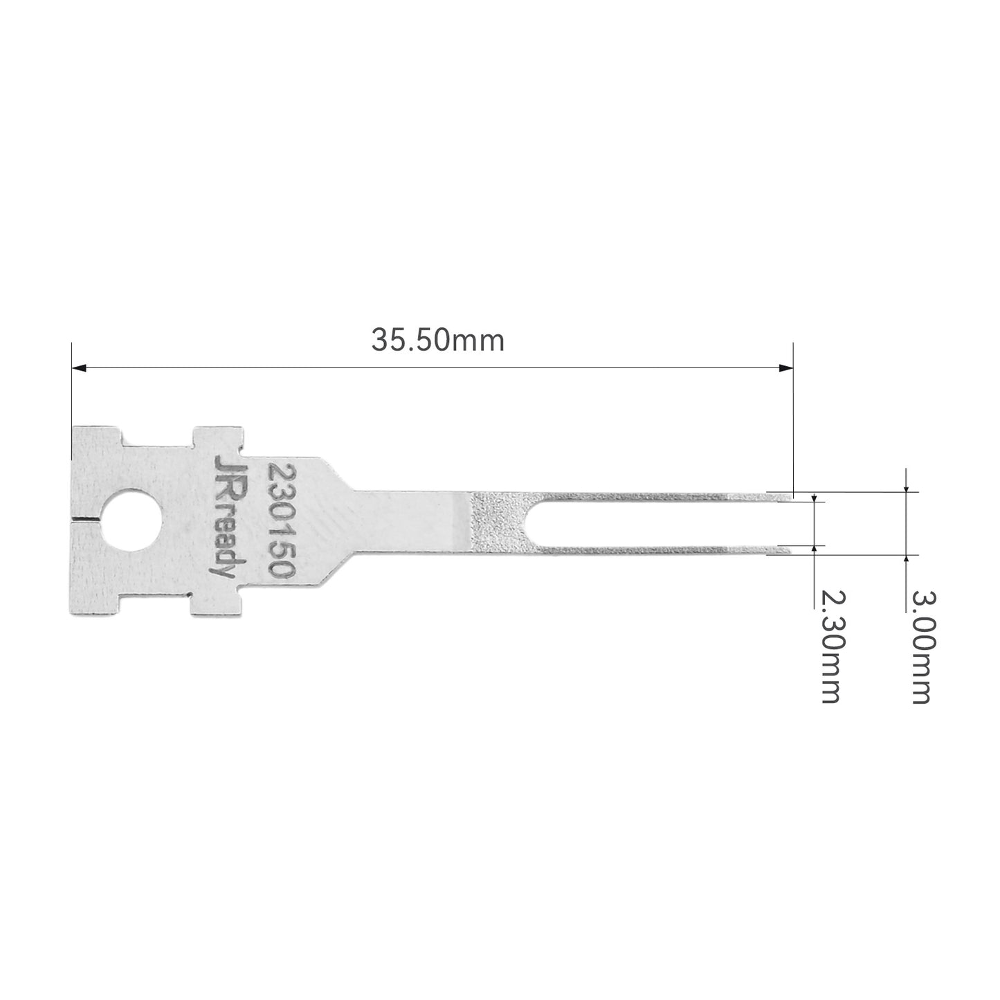 JRready Single Mounting Hole Flat Blade Replacement Tips for Molex/AMP/Delphi Terminal Extraction Tools