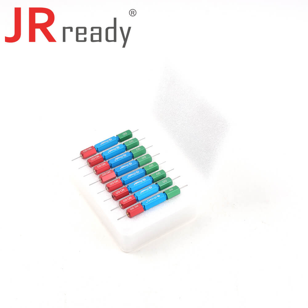 JRready ST5101 Kit: 8 Gut-Ausschuss-Lehren (G213 G214 G215 G216 G217 G218 G219 G125) für Prüfeindringkörper-Arbeitsdurchmesser der Crimpzange YJQ-W1A oder YJQ-W1Q