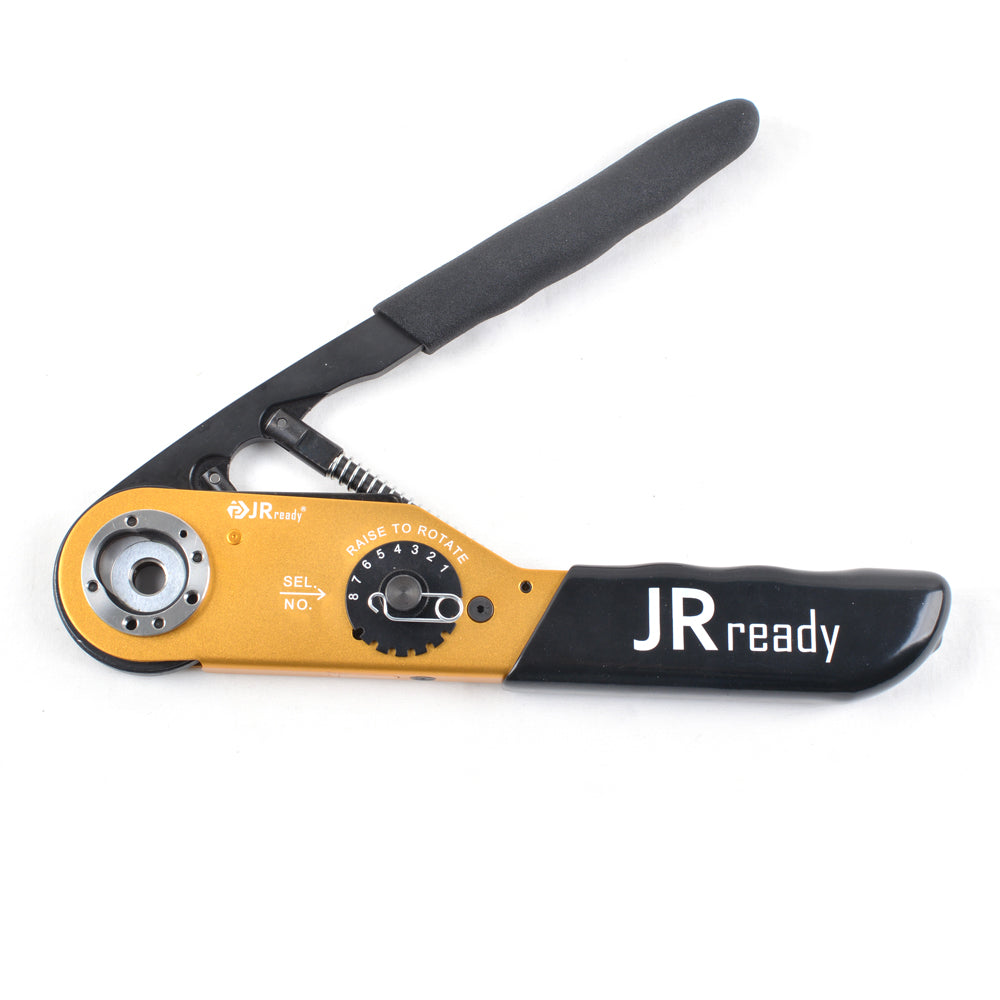 JRready ST2194 Werkzeugset: JRD-M300 Crimpzange 6-14AWG (13,3-2,075 mm²) & UF5-DT Verstellbarer Positionierer