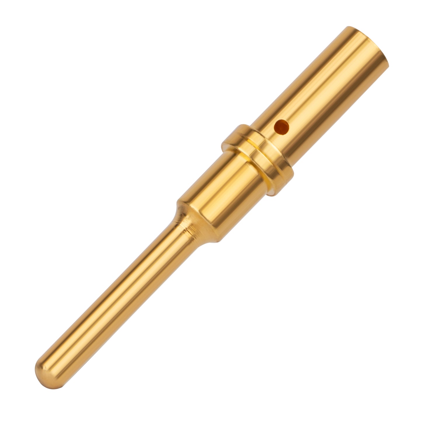JRready 0460-202-1631 nickel-plated male pin terminal for DT connectors, suitable for 20-16 AWG wires in electrical applications.