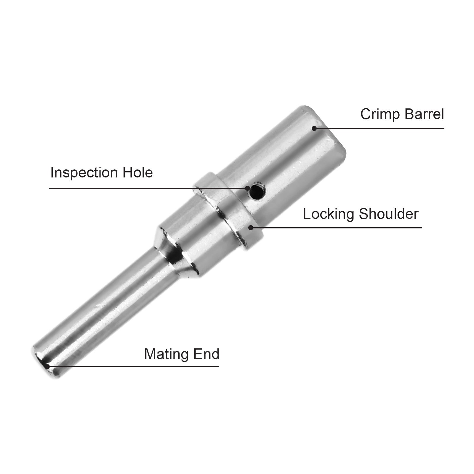 JRready DT contact, precision electrical component from JRready tools, shown in a close-up image.