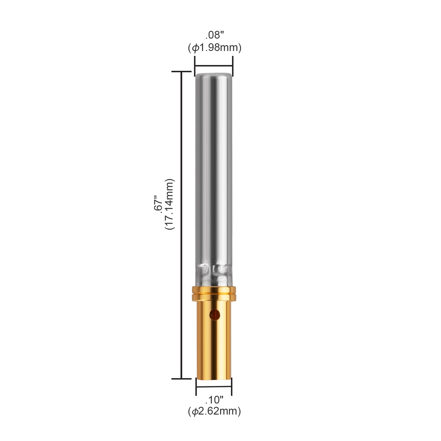 JRready solid contacts for DT contact tools, model 0462-201-2031 / 0460-202-2031, featuring durable metal contact points.
