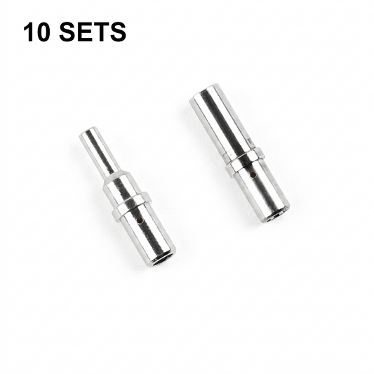 JRready ST6566 8# Contact Terminal Kit for Deutsch DTHD HDP20 HD30 DRB Series Connectors, 0462-203-08141 & 0460-204-08141, 10-8 AWG Nickel-Plated, 60A Heavy Equipment & Marine Wiring
