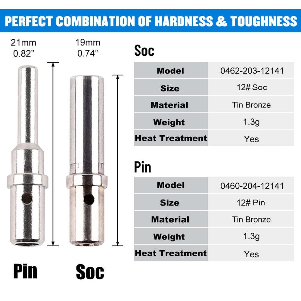 JRready ST6374-0202 DTP 2 Pin Connectors 2 Pairs & Solid Contacts