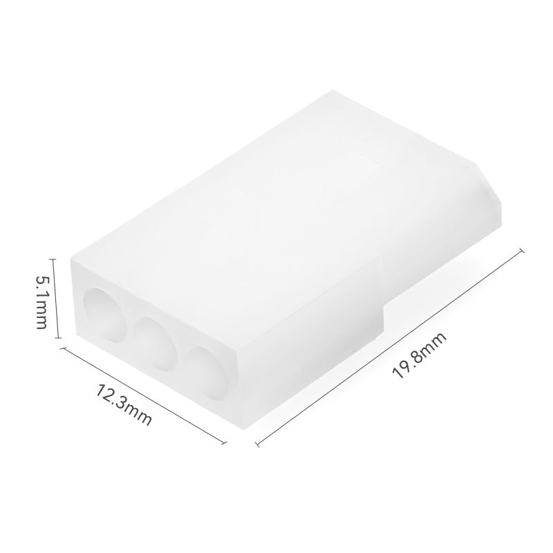 JRready JRN003 3 Pin 20Pairs Molex 1625 Series Standard .062 Series Male Female Receptable Plug Power Electrical Connectors 18-24AWG Crimp Terminal Contact Molex 03061032 03062032（20 sets）