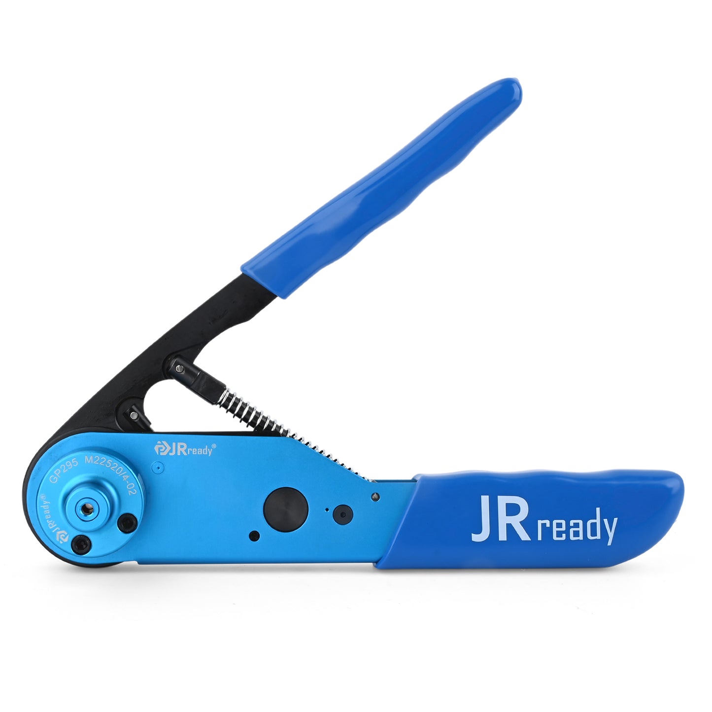 JRready JRD-AS4 Crimp Tool (M22520/4-01), Four-Way Indent Crimper for RG/U 174 178B 196A 188A 136, with GP295(M22520/4-02) Positioner for M24308/14 M24308/15 Contacts