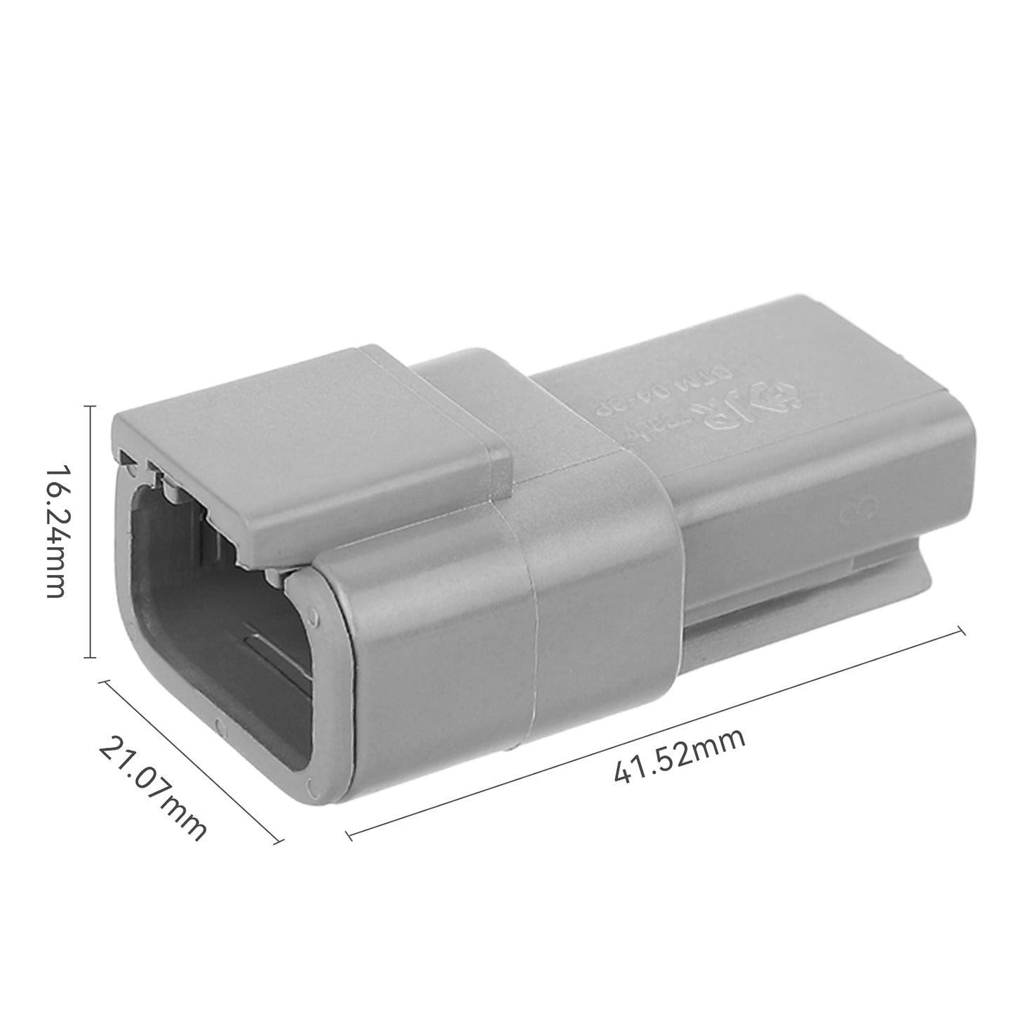 JRready Deutsch DTM 3-Pin Waterproof Connector Kit with #20 Solid Contacts, 16-22 AWG - Marine, Truck, Motorcycle, Agricultural & Alternative Energy