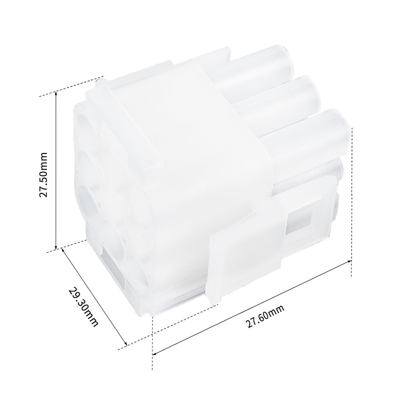 JRready MOLEX Connector JRN001 9 Pin (20Matched Sets), 2.13mm Diameter Sockets 14-20 AWG, Compatible with Molex MLX Power Connector, 6.35mm Pitch, Free Hanging(20 sets）