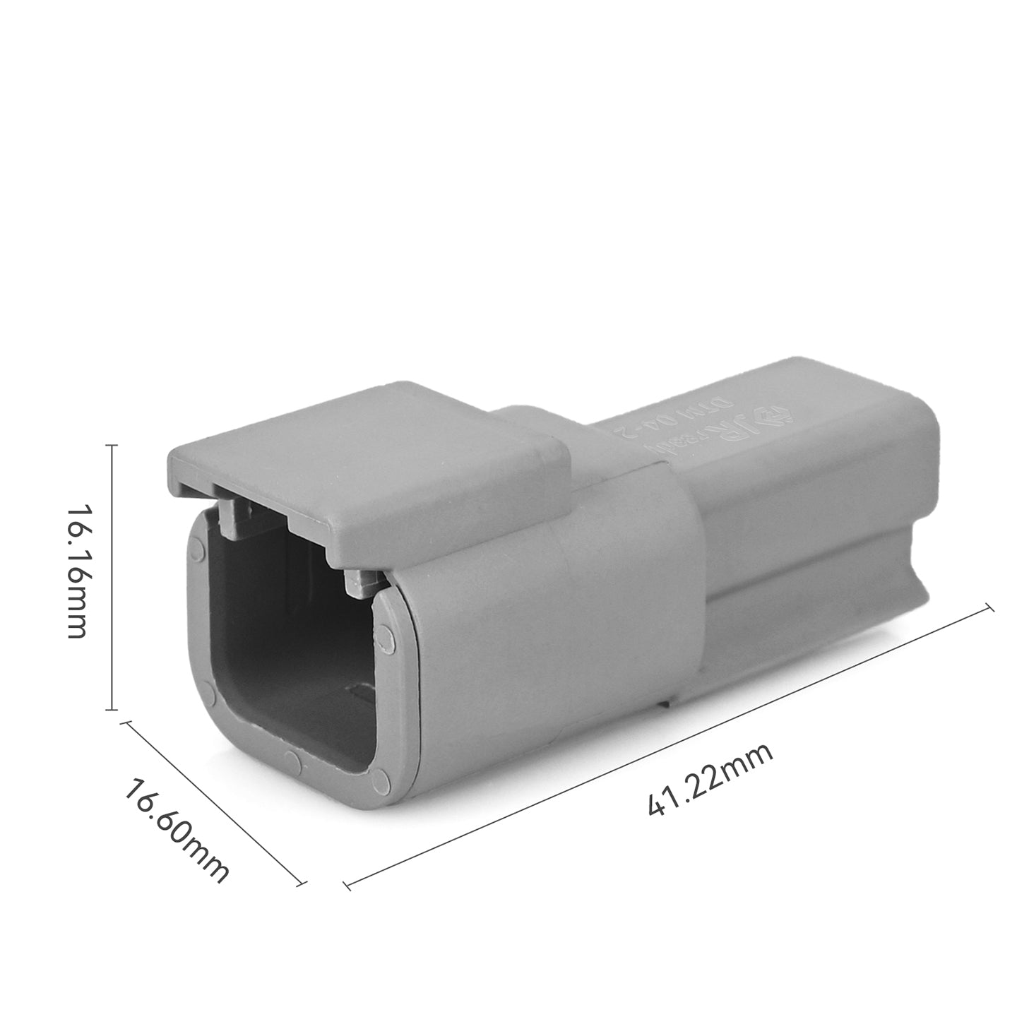 JRREADY 2-Pin Deutsch DTM connector kit with #20 solid contacts, waterproof design for marine, truck, motorcycle, and agricultural use.