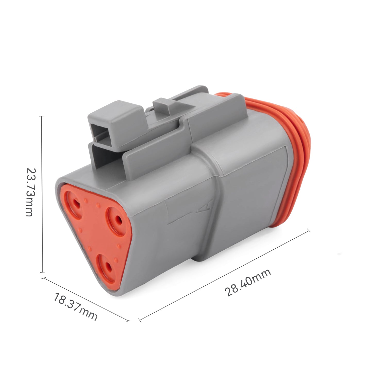 JRREADY 2-12 Pin Deutsch DT connector kit with #16 machined solid contacts, waterproof marine and truck wiring, by JRDTOOLS.
