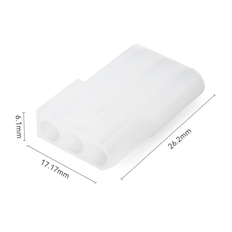 JRready JRN002 3 Pin Wire Terminal Connectors Pin and Socket Connectors 3 Circuits (20 Matched Sets), 14-20 AWG, Compatible with Molex Standard.093 Male& Female Connector, 5.03 mm Pitch, Free Hanging