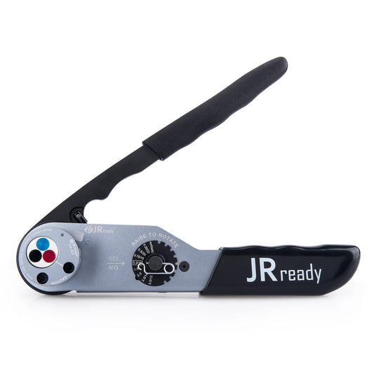 JRready ST2158 Deutsch Crimping Tool Set: JRD-DT2 Deutsch Crimper with TH-DT Turret Style Positioner for Deutsch Solid Barrel Contact 12 16 20 Deutsch DT, DTM, DTP Connectors, 12-22AWG