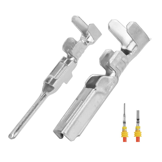 JRready ST6571 Contact Terminal Kit, 282109-1 & 282110-1 Stamped Contacts 18-16 AWG, Compatible with AMP SUPERSEAL 1.5 Series Connectors, for Automotive Harness Assembly