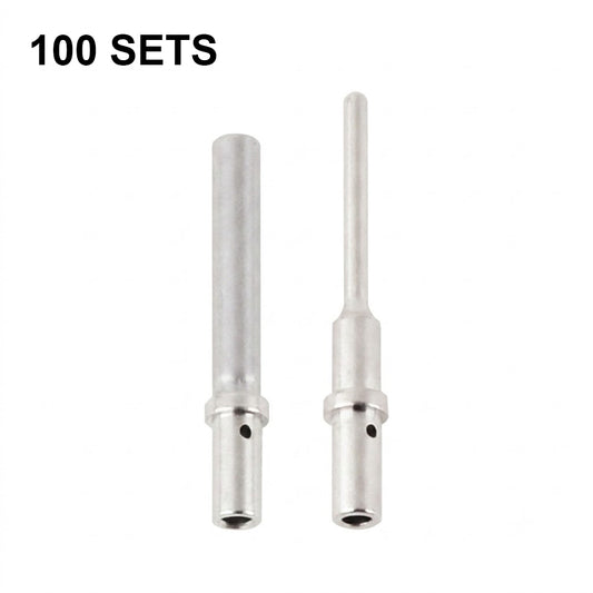 JRready ST6562 20# Pin & Socket Terminal Kit for Deutsch DTM HDP20 HD30 DRC Series Connectors, 0462-201-20141 & 0460-202-20141, 20-22 AWG Nickel-Plated, 7.5A Signal & Sensor Wiring