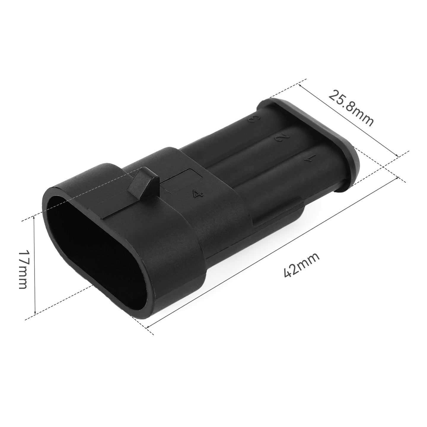 JRready Superseal 1.5 Series 3-Pin Waterproof Electrical Connectors Kit (6 Sets) in Crankshaft Position Sensor Harnesses