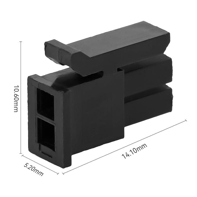 JRready JRN009 2 Pin 2 Circuits Double Wire Plug in Connector, Molex 3.0 Pitch Micro-Fit Connector Kit Male Female Receptacle Housing Plug Wire Quick Connectors 20-24AWG Terminals Pin Sockets (20 Sets)