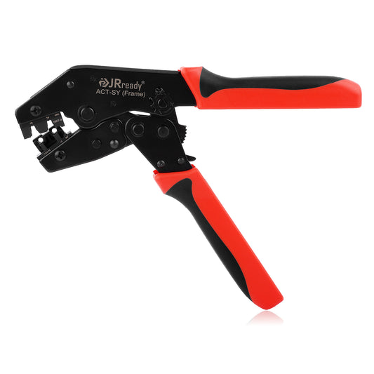 JRready ACT-SY-16DT-S Crimp Tool for Deutsch DT Series 16# Stamped and Formed Contacts, 14-20 AWG Heavy-Duty Construction Reliable Electrical Connectivity Ratchet Crimper