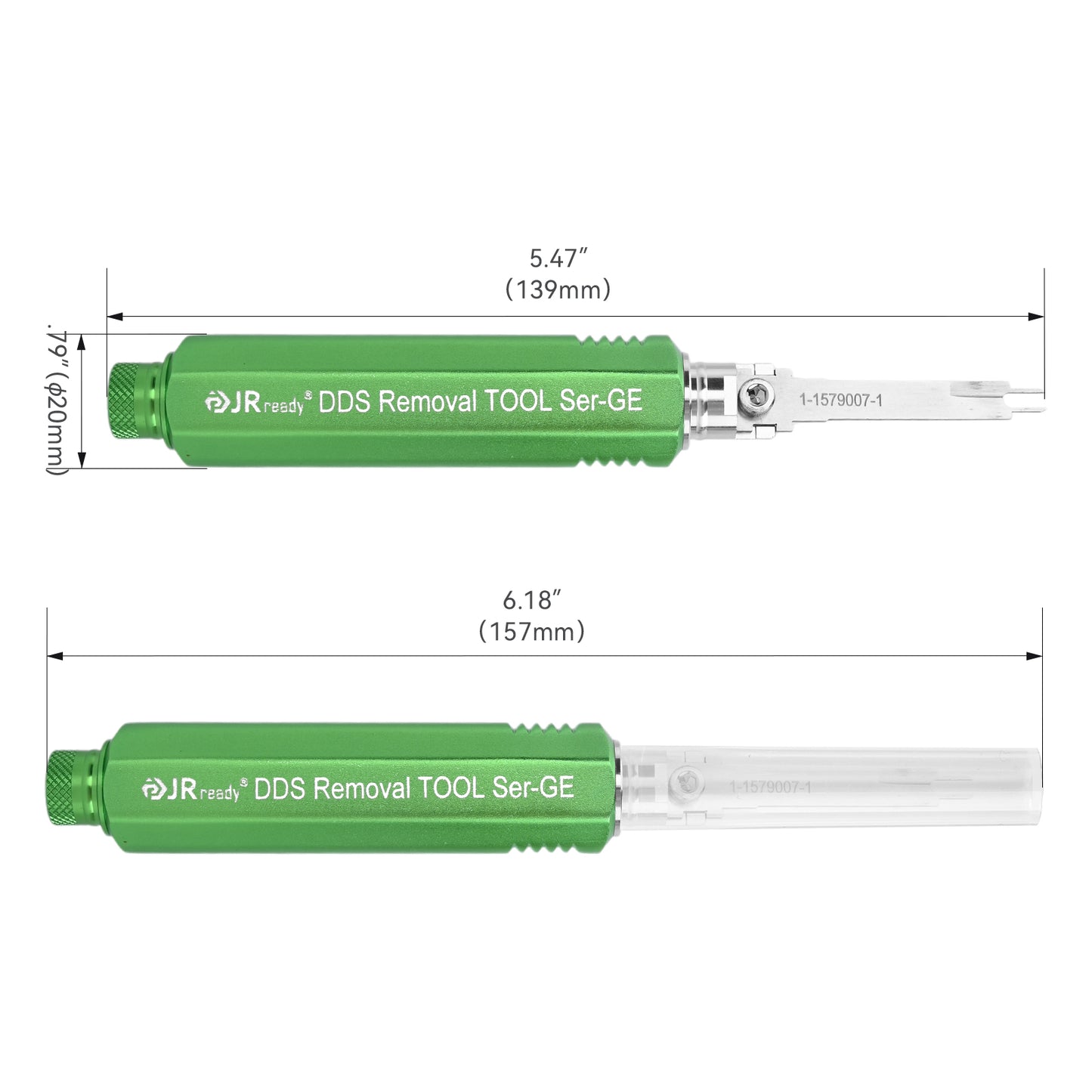 JRready JRDDS-1-1579007-1-01/ JRDDS-1-1579007-1-07 Dual-Pin Terminal Extraction Tool for AMP MCP 1.5k, DCU plugs (P/N: 4F0