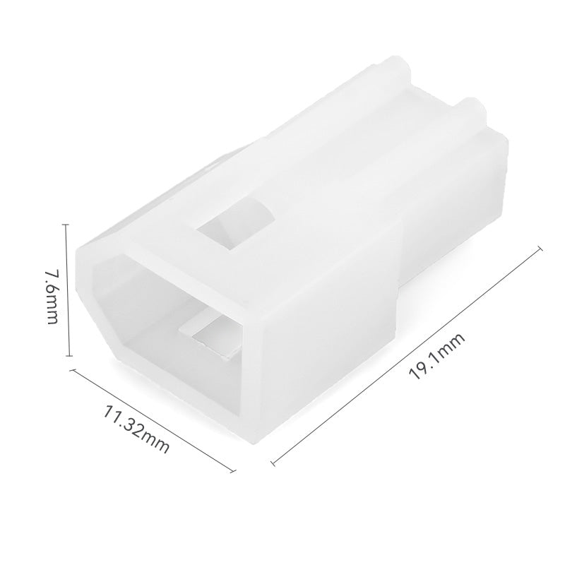 JRready JRN003 2 Pin 20Pairs Molex 1625 Series Standard .062 Series 2 Circuits Connector Housing 3.68mm Pitch Crimp Terminals 18-24AWG Pins Sockets Molex 03061023 03062023 Wire Connectors
