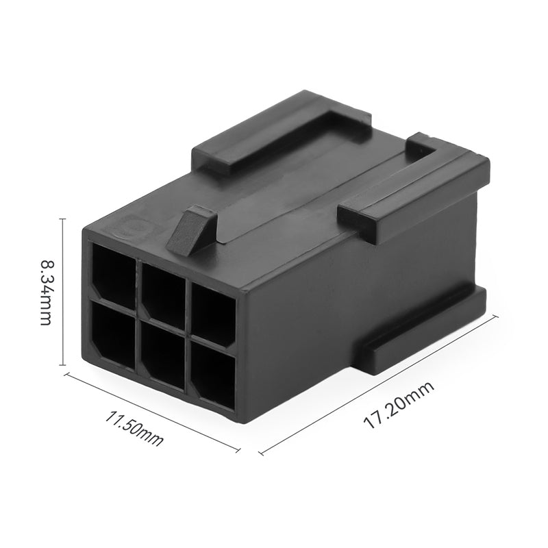 JRready JRN009 6 Pin 6 Circuits Molex 3.0 Pitch Micro-Fit Connector Kit Male Female Receptacle Housing Plug Wire Connector 20-24AWG Terminals Pin Sockets（20 Sets）