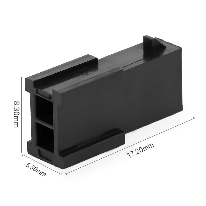 JRready JRN009 2 Pin 2 Circuits Double Wire Plug in Connector, Molex 3.0 Pitch Micro-Fit Connector Kit Male Female Receptacle Housing Plug Wire Quick Connectors 20-24AWG Terminals Pin Sockets (20 Sets)