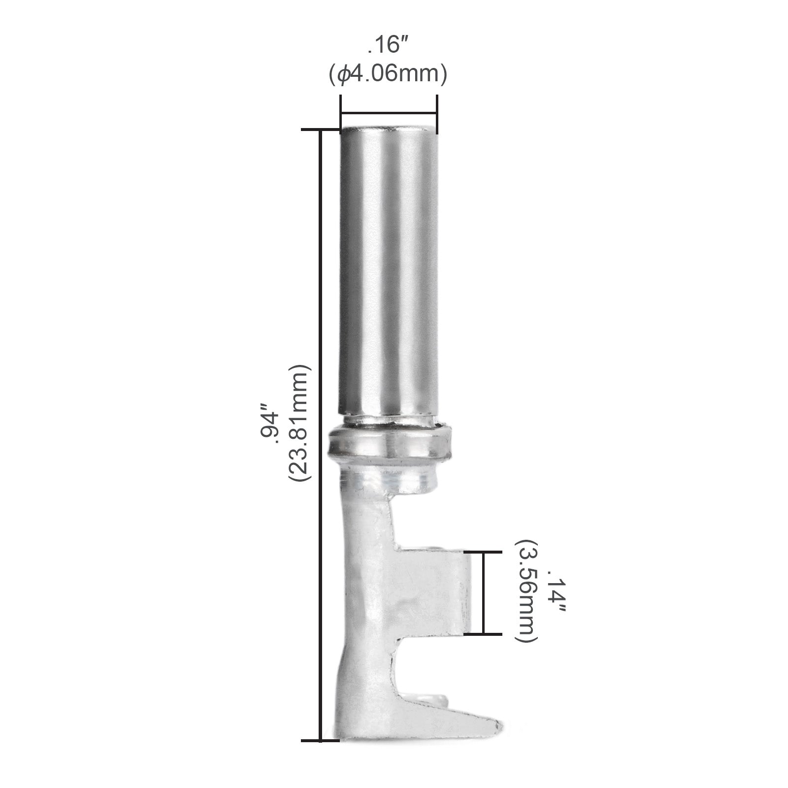 Pack of 2000 JRready formed and stamped contacts for electronic connectors, featuring durable, precision-made contact components.