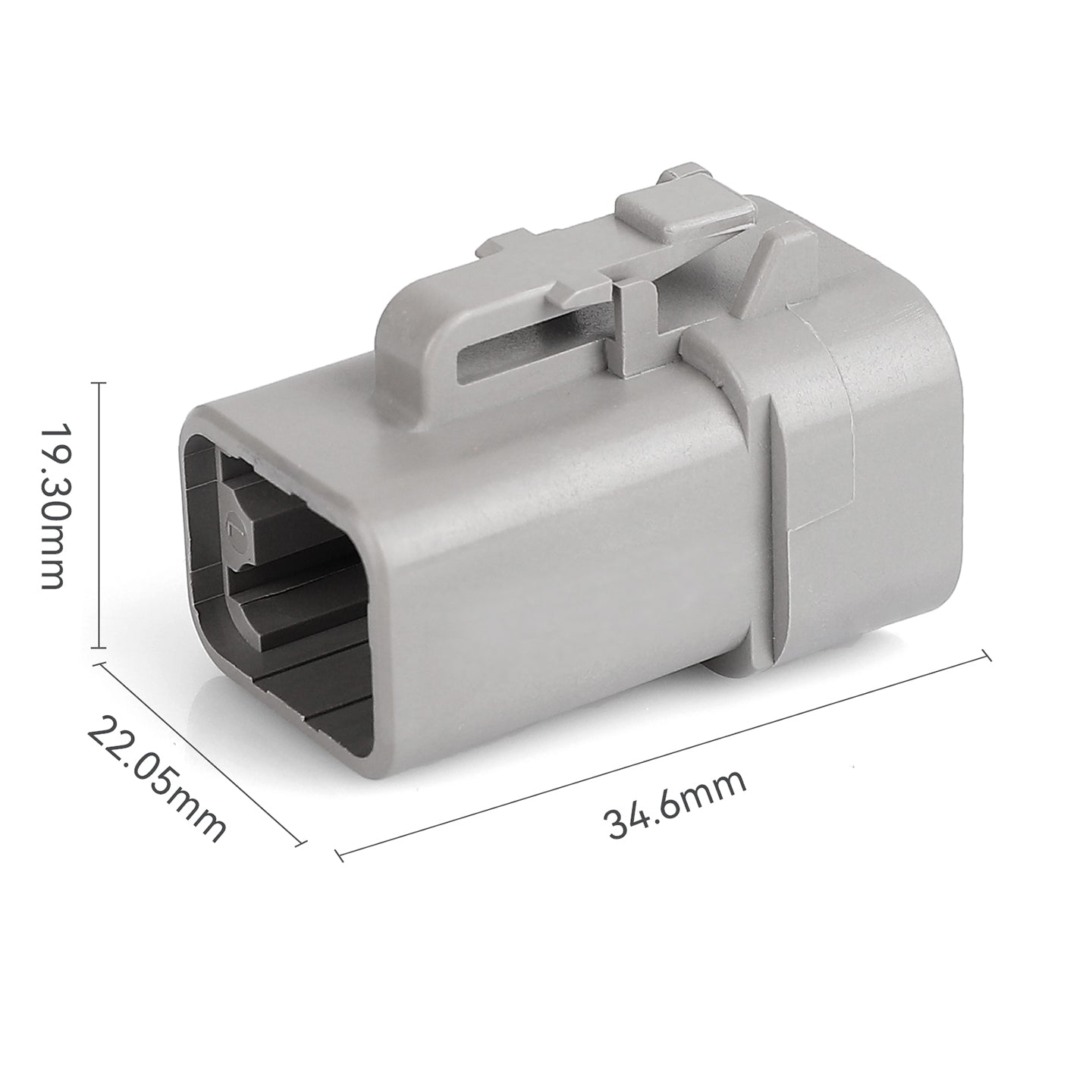 JRready Deutsch DTP 4-Pin Waterproof Connector Kit with #12 Stamped Contacts, 12-14 AWG (25A) - Marine, Truck, Agricultural & Alternative Energy