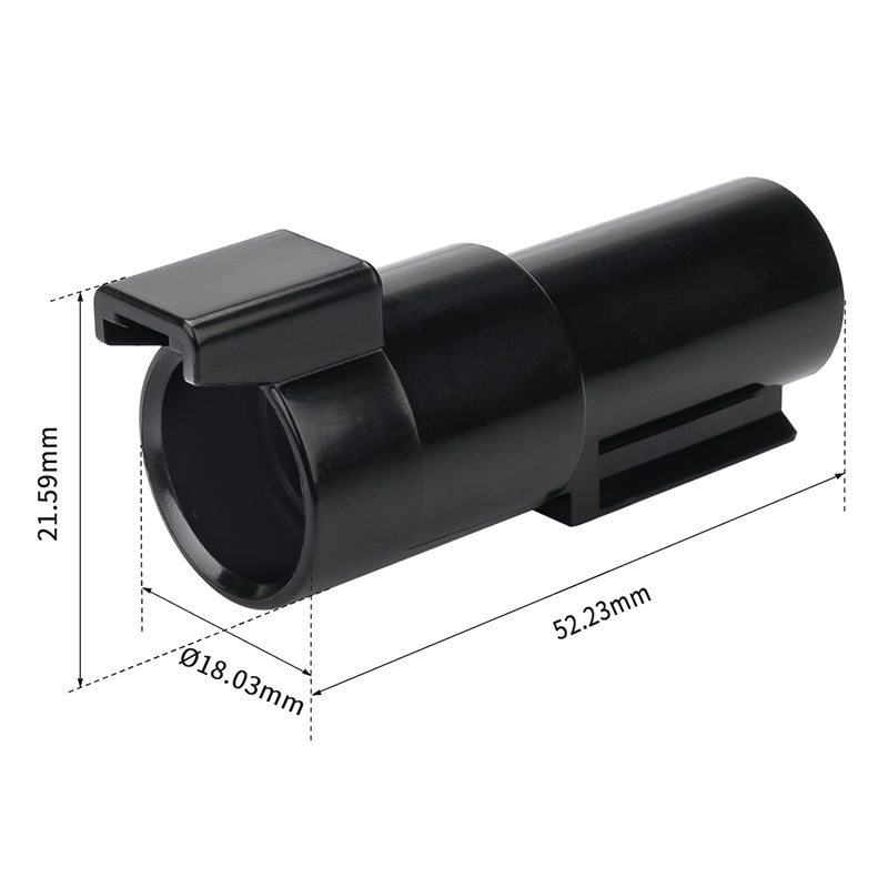 JRready Deutsch DTHD 1-Pin Waterproof Connector Kit with #4 Stamped Contacts, 6-10 AWG - High-Current Marine, Truck, Agricultural & Alternative Energy