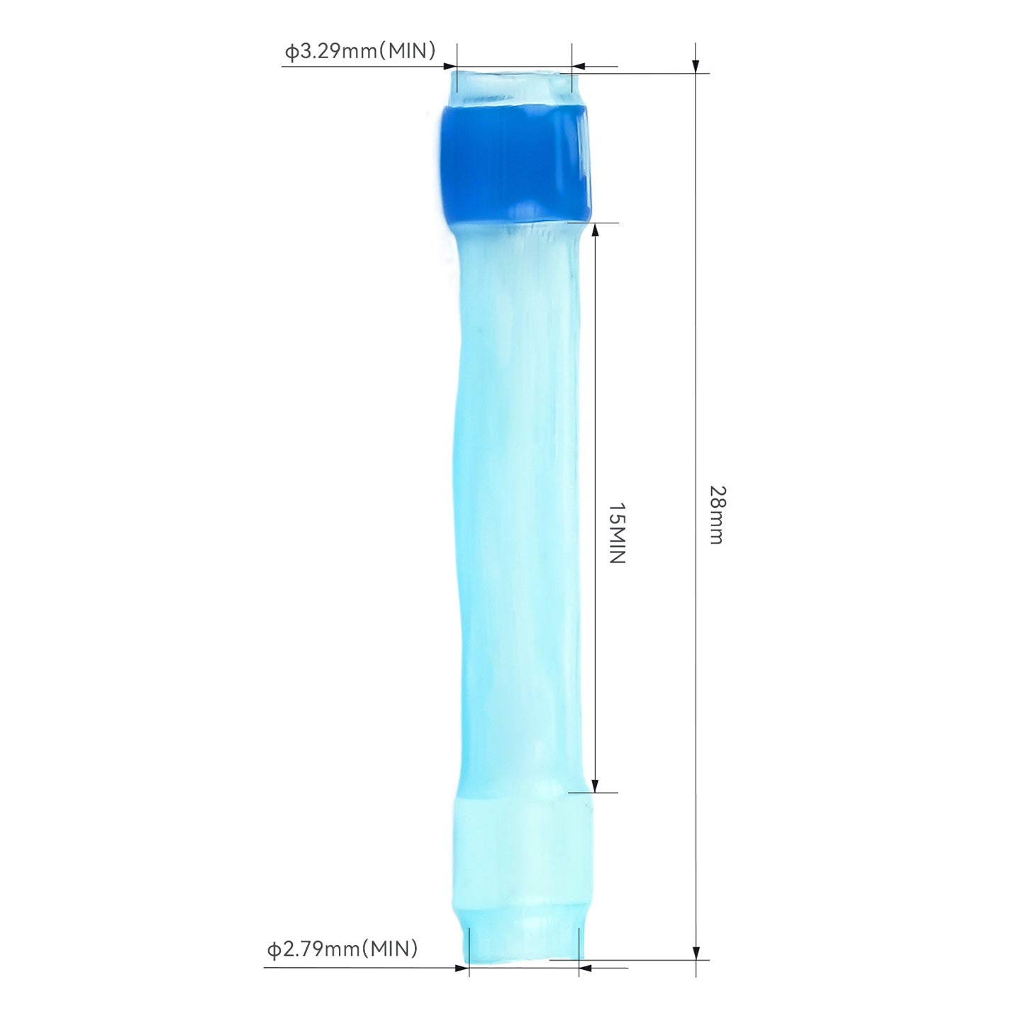 JRready M81824/1-2 blue wire butt connectors kit with waterproof heat shrink tubing for 16-20 AWG electrical splicing, 30 sets included.
