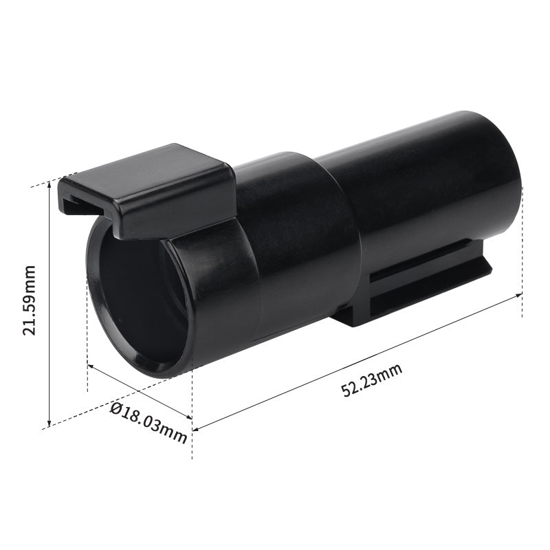 JRready Deutsch DTHD 1-Pin Waterproof Connector Kit with #8 Solid Contacts, 8-12 AWG - High-Current Marine, Truck, Agricultural & Alternative Energy