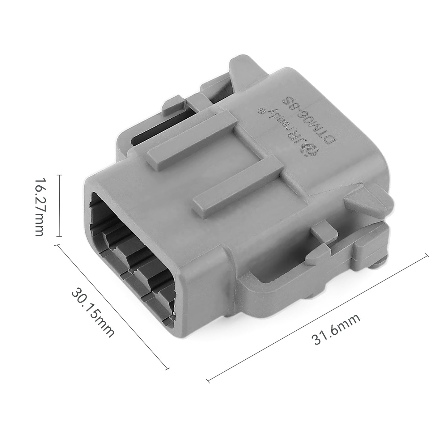JRready Deutsch DTM 8-Pin Waterproof Connector Kit with #20 Stamped Contacts, 16-22 AWG - Marine, Truck, Motorcycle, Agricultural & Alternative Energy