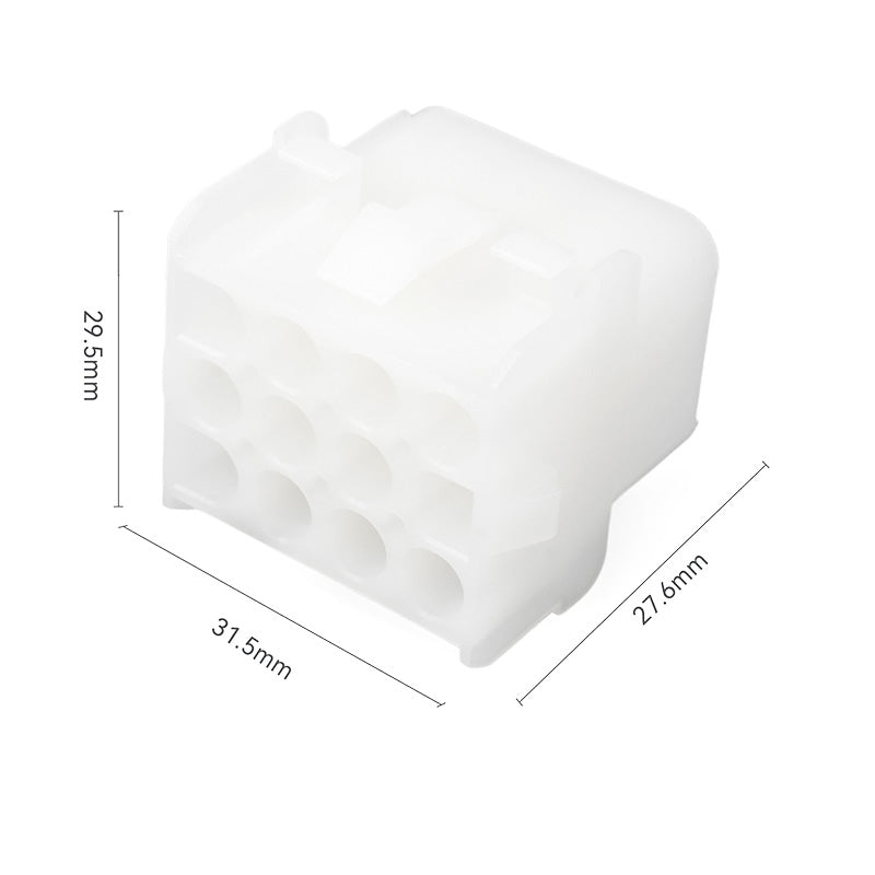 JRready MOLEX Connector JRN001 12 Pin (20Matched Sets), 2.13mm Diameter Sockets 14-20 AWG, Compatible with Molex MLX Power Connector, 6.35mm Pitch, Free Hanging(20 sets）