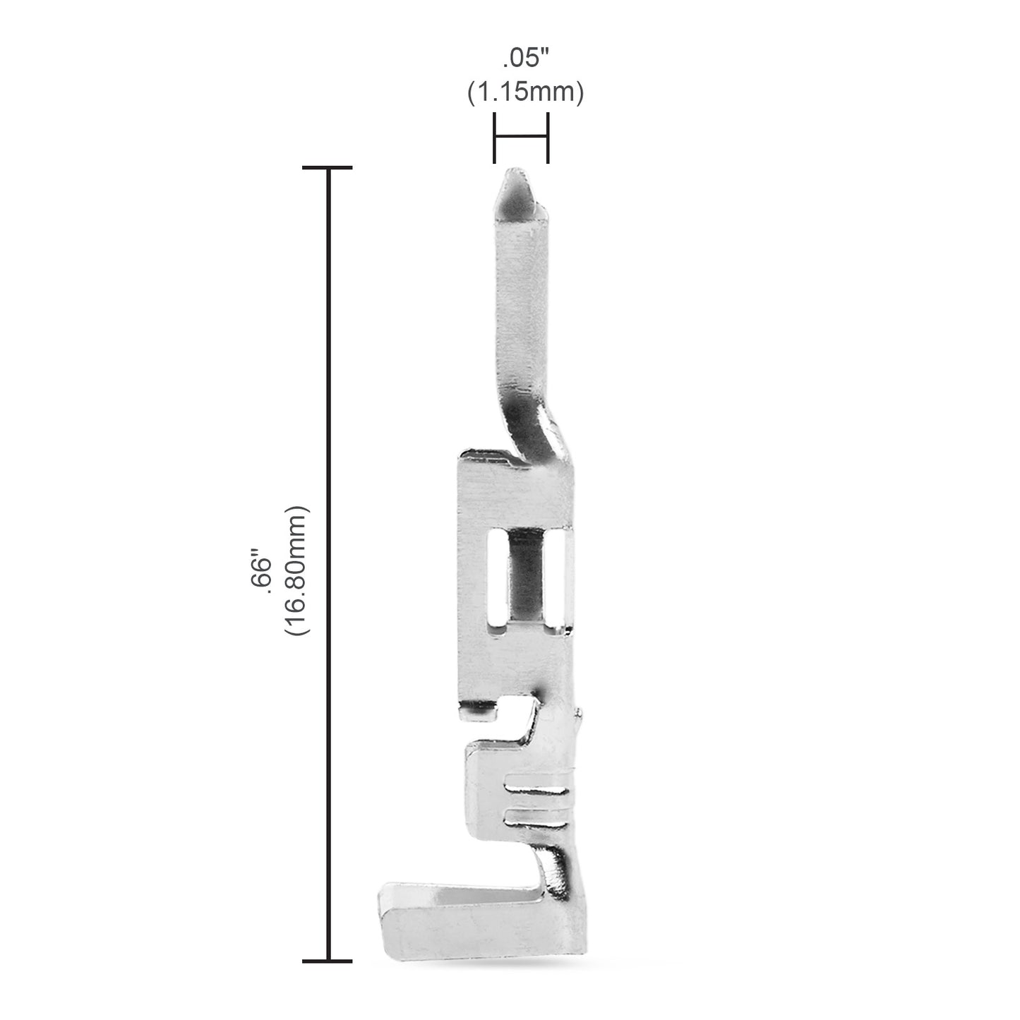 JRready ST6575 JRN011 4.2mm Molex Mini-Fit Jr Compatible Terminal Kit, Crimp Terminals Auto Electrical Wire Connectors, Pin JRN011-TBM-H/ Socket JRN011-TBF-H Terminals for 16-28 AWG Wire Size (100 Sets)