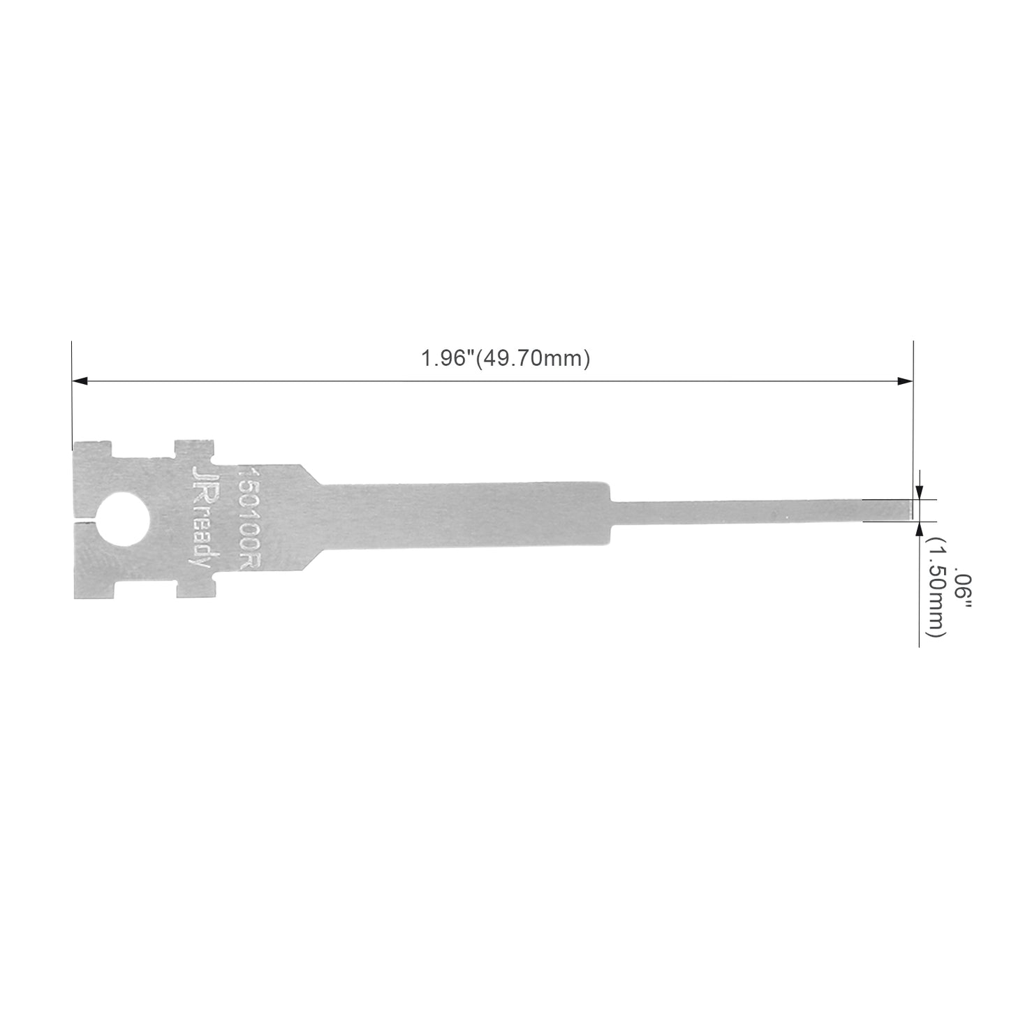 JRready Single Mounting Hole Flat Blade Replacement Tips for Molex/AMP/Delphi Terminal Extraction Tools