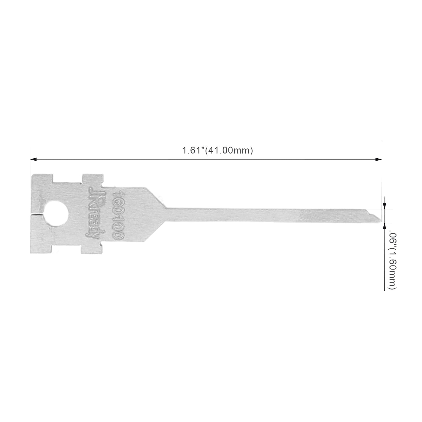 JRready Single Mounting Hole Flat Blade Replacement Tips for Molex/AMP/Delphi Terminal Extraction Tools