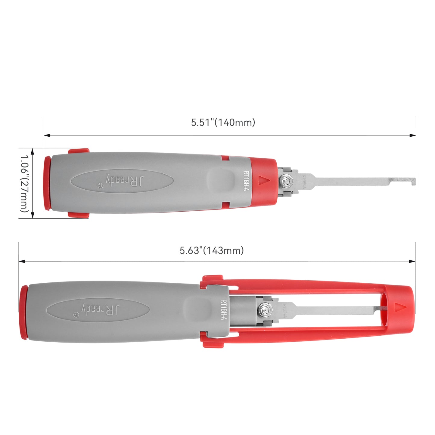 JRready JRconDRK-RT1BH-A Hook-Type Terminal Extraction Tool for Deutsch DT Connectors Wedge Lock Removal Across Industrial and Off-Road Equipment Repair