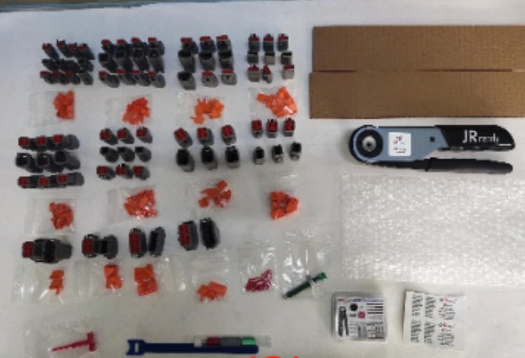 JRready ST6375 518 Stück DTM 2-12-poliger Deutsch-Steckverbinder &amp; 20# Massive Kontakte mit JRD-HDT-48 Crimpzange (HDT-48-00) Drahtstärke 12-22AWG für Reparaturen an Autos, Motorrädern, LKWs und Booten