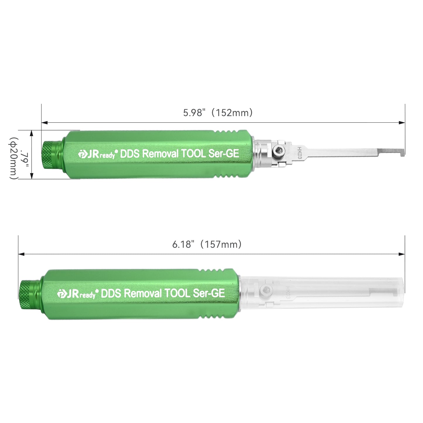 JRready JRDDS-HK03-01/ JRDDS-HK03-07 Haken-Ausziehwerkzeug für die Auslösung von Keilverriegelungen an Steckverbindern der Deutsch DT-Serie 