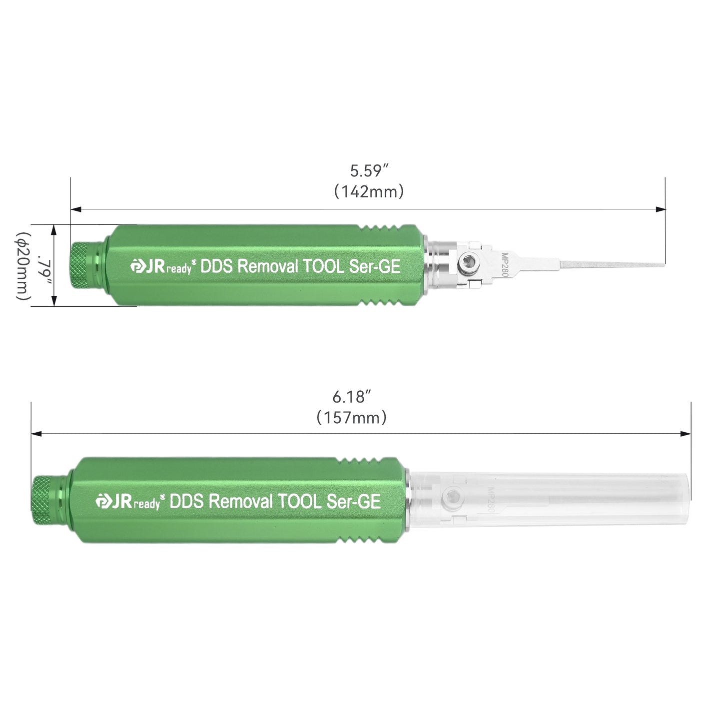 JRready JRDDS-MP280-01/ JRDDS-MP280-07 Single-Pin Terminal Extraction Tool for Delphi Metri-Pack 150/280/630 series and other small single-spring terminals