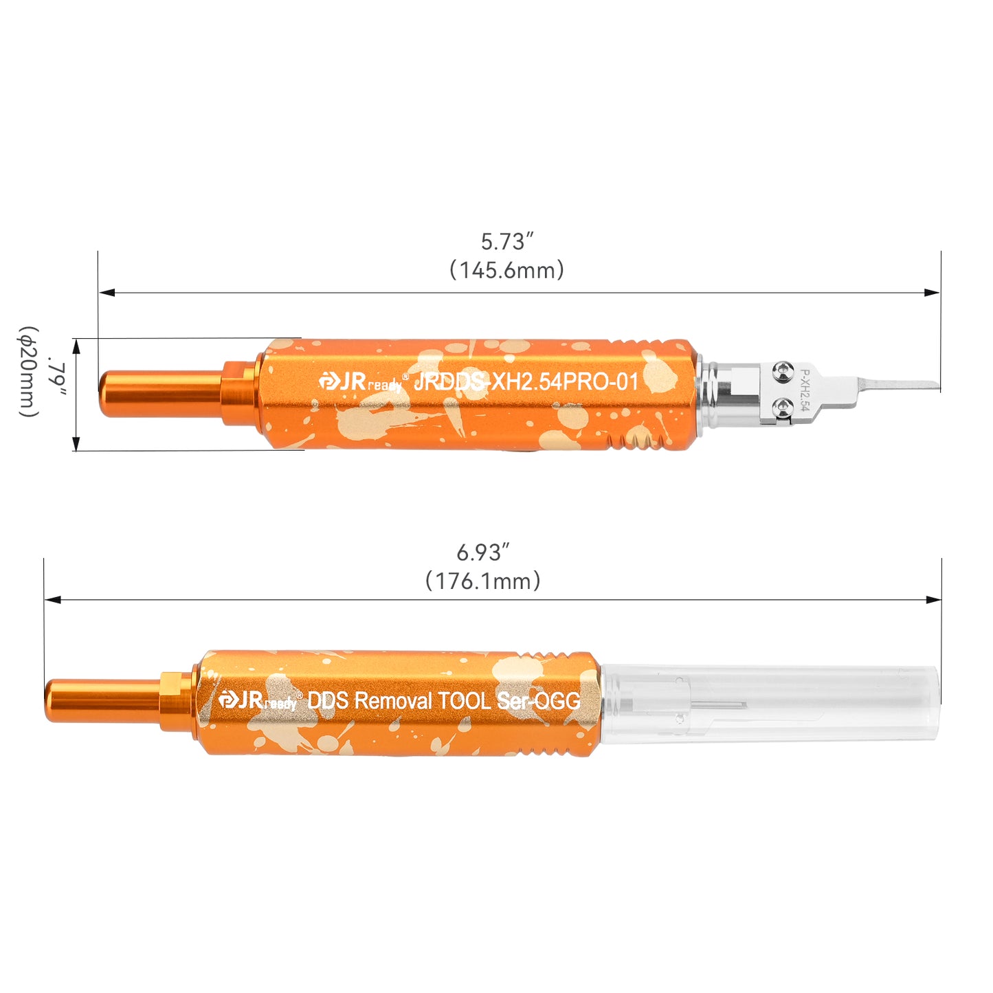 JRready JRDDS-XH2.54PRO-01 Terminal Extraction Tool for JST XH 2.54mm Male & Female Terminals — Replaceable Tips, for PCB Prototyping, RC Systems & Electronics Assembly