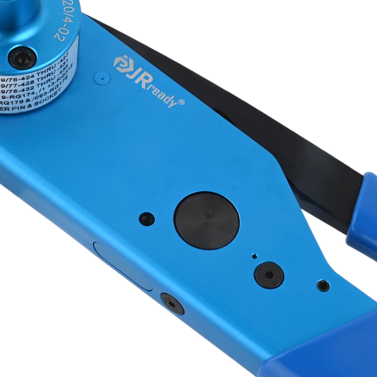 JRready JRD-AS4 Crimp Tool (M22520/4-01), Four-Way Indent Crimper for RG/U 174 178B 196A 188A 136, with GP295(M22520/4-02) Positioner for M24308/14 M24308/15 Contacts