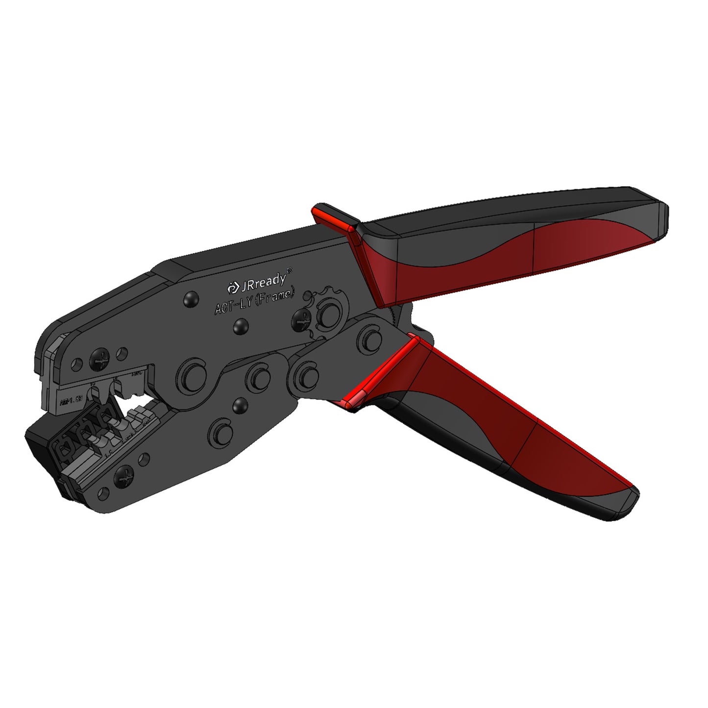 JRready ACT-LY-AMP1.5H Crimp Tool for AMP Superseal 1.5 (282465-1 282466-1 Terminals), 14-16 AWG Industrial-Strength Seal Fatigue-Reduced Grip Ratchet Crimper